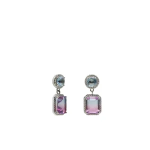 Pendientes De Piedra Natural | Pendientes De Piedras De Colores | LINEARGENT Pendientes de piedras de colores en tonos azul y rosa