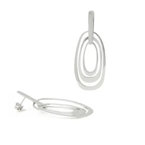 Pendientes Originales | LINEARGENT Pendientes originales con un diseño triple círculo