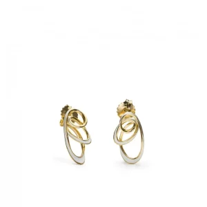 Pendientes Originales | LINEARGENT Pendientes originales de plata diseño tirabuzón