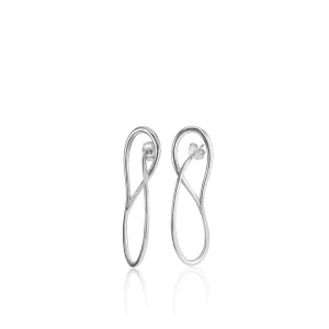Pendientes Originales | LINEARGENT Pendientes originales de plata estilo curvilíneo