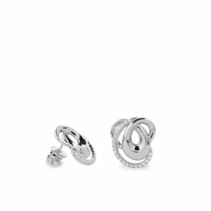 Pendientes Originales | LINEARGENT Pendientes originales diseño anudado con circonitas