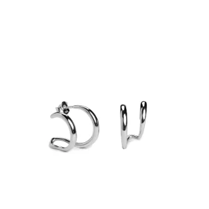 Pendientes Originales | LINEARGENT Pendientes originales diseño de doble aro soporte antitrago