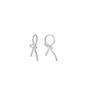 Pendientes Originales | LINEARGENT Pendientes originales diseño de nudo líquido irregular