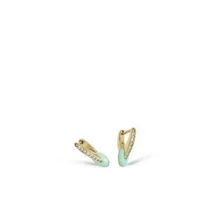 Pendientes Originales | LINEARGENT Pendientes originales diseño de ''v'' combinado con esmalte