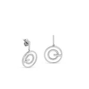 Pendientes Bicolor | LINEARGENT Pendientes originales diseño doble aro bañados en oro rosa