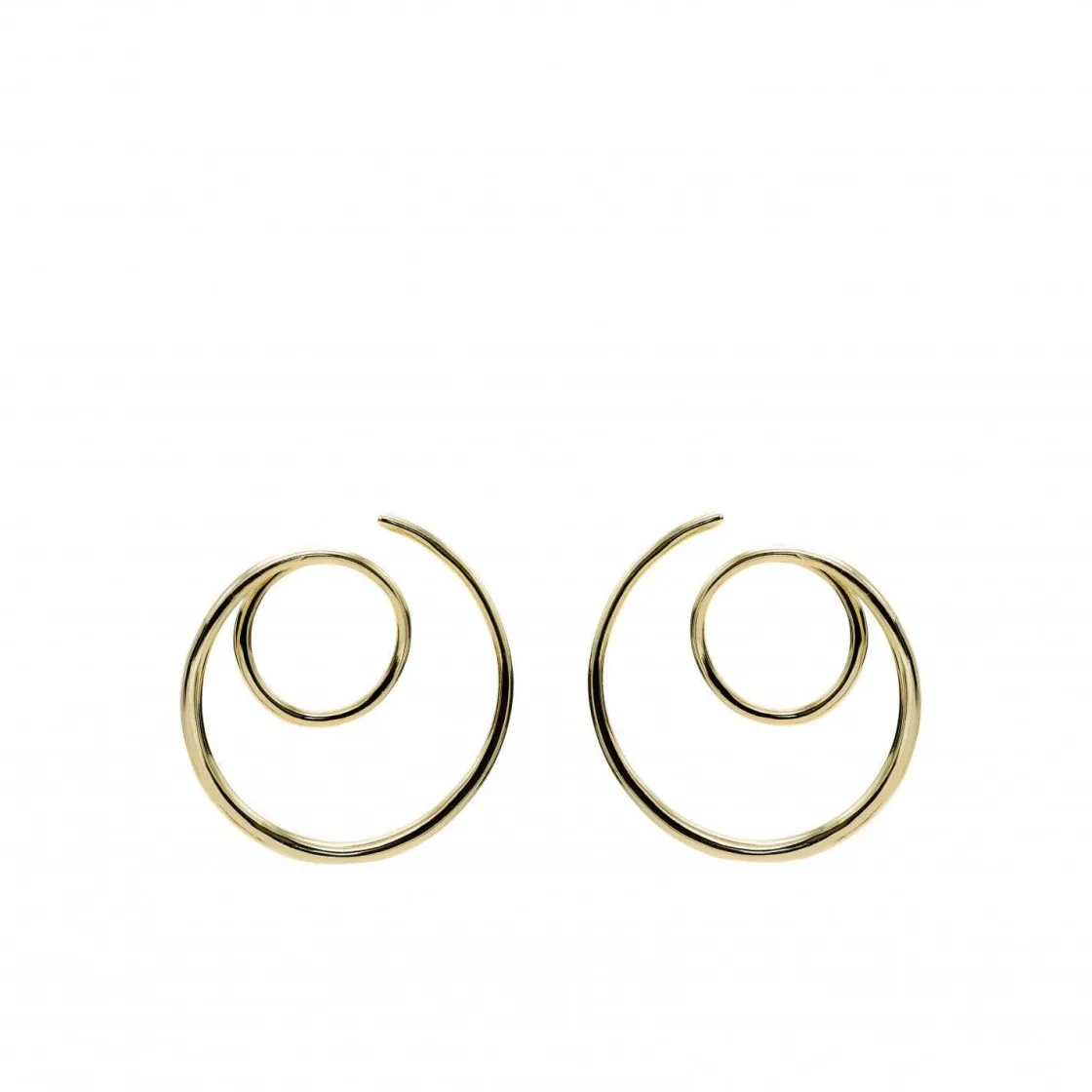 Pendientes Originales | LINEARGENT Pendientes originales diseño espiral bañados en oro