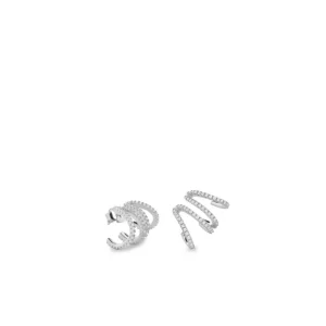Pendientes Originales | LINEARGENT Pendientes originales diseño espiral de circonitas