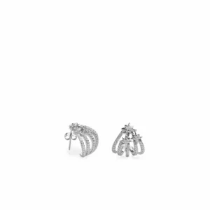 Pendientes Trepadores | LINEARGENT Pendientes originales diseño garras con carriles de circonitas