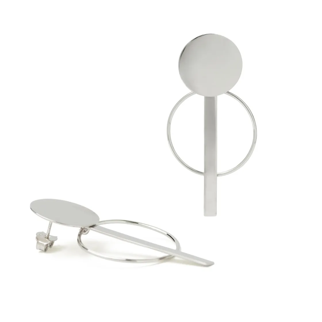 Pendientes Originales | LINEARGENT Pendientes originales diseño minimalista y circular