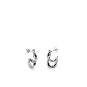 Pendientes Originales | LINEARGENT Pendientes originales en plata estilo aro entrelazado