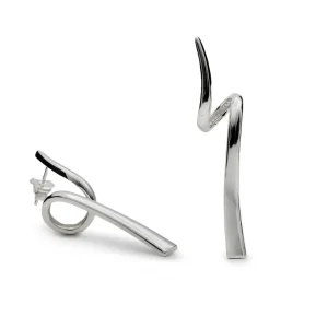 Pendientes Originales | LINEARGENT Pendientes originales plata con diseño tirabuzón