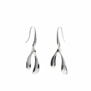 Pendientes Originales | LINEARGENT Pendientes originales plata mujer motivo doble lágrima