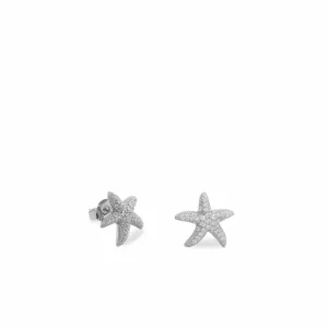 Pendientes Pequeños | LINEARGENT Pendientes pequeños de plata motivo estrella de mar