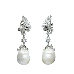 Pendientes Perlas | LINEARGENT Pendientes perlas estilo barroco diseño vintage