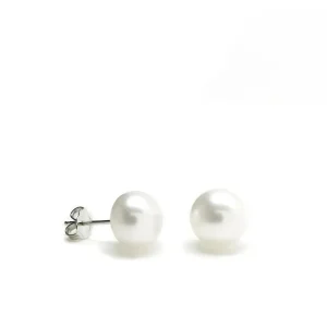 Pendientes Perlas | LINEARGENT Pendientes perlas pequeñas diseño redondo y clásico