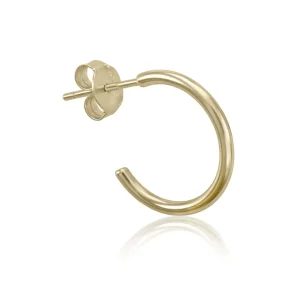 Segundo Pendiente | LINEARGENT Piercing de plata diseño aro pequeño en dorado