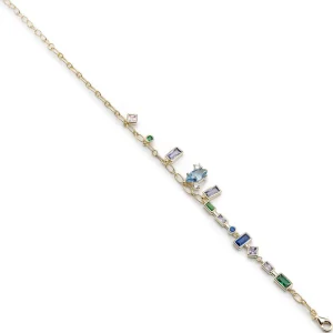 Pulseras Con Piedras | LINEARGENT Pulsera con piedras de distintas formas y tonos frios