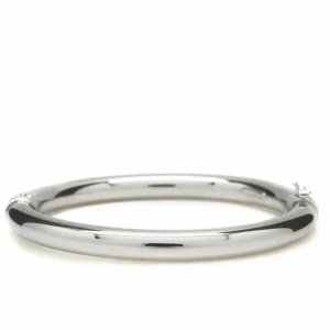 Pulseras Esclavas | LINEARGENT Pulsera esclava de plata cilíndrica gruesa