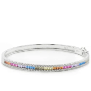 Pulseras Esclavas | LINEARGENT Pulsera esclava de plata diseño multicolor