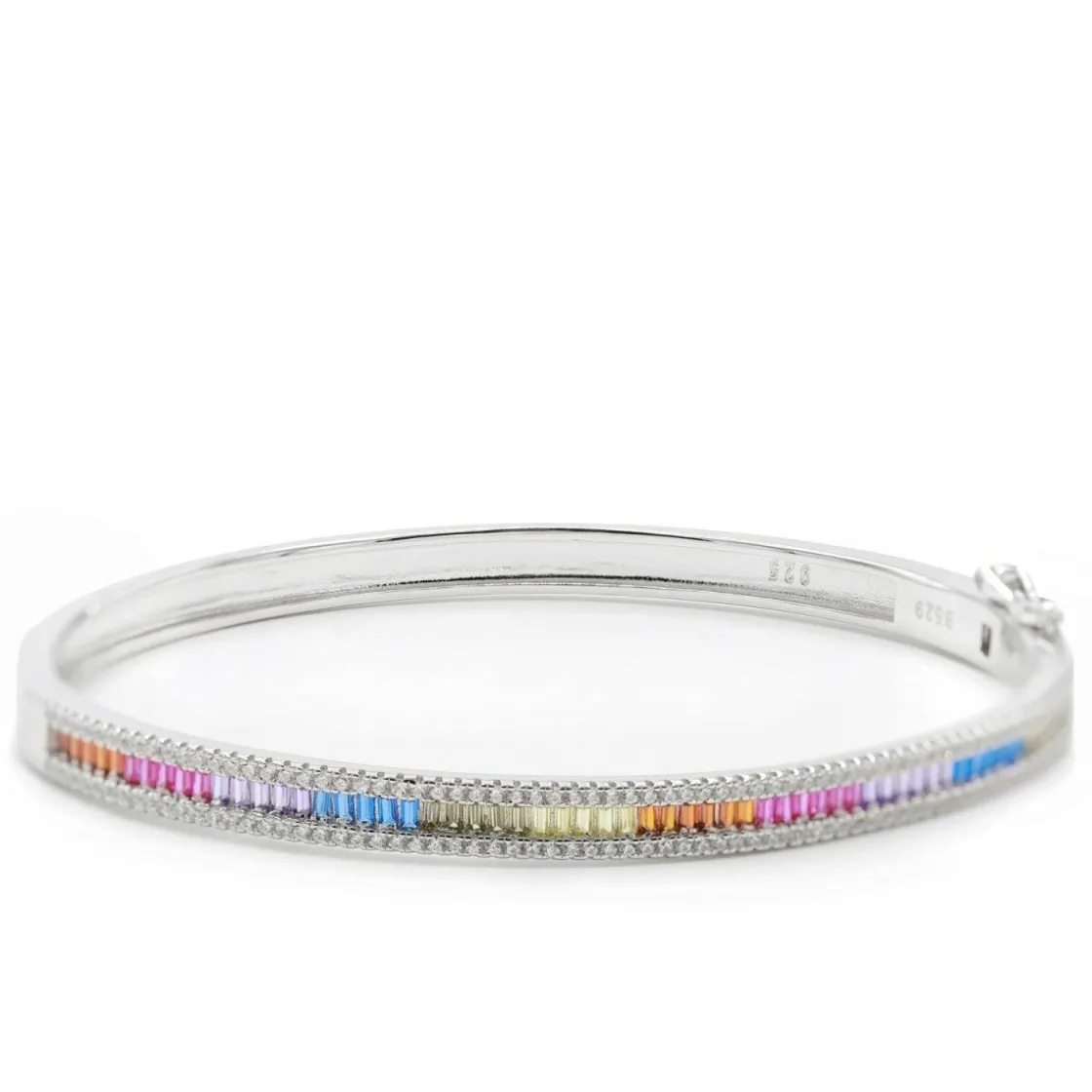 Pulseras Esclavas | LINEARGENT Pulsera esclava de plata diseño multicolor
