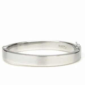 Pulseras Esclavas | LINEARGENT Pulsera esclava de plata lisa diseño rectangular