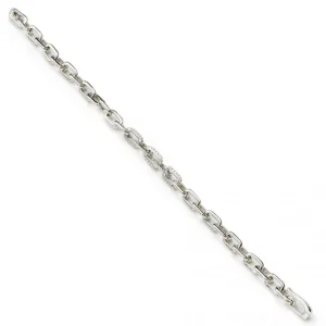Pulsera Eslabones Plata | LINEARGENT Pulsera eslabones plata con diseño de cadena y detalle de circonitas