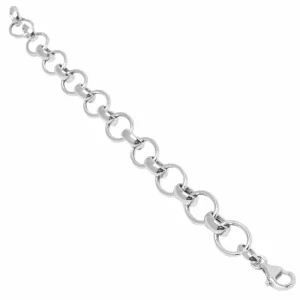 Pulsera Eslabones Plata | LINEARGENT Pulsera eslabones plata diseño plano y ovalado