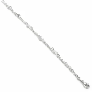 Pulseras Finas | LINEARGENT Pulsera infantil de plata luna y estrellas