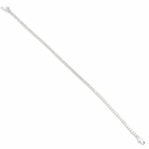 Pulsera Riviere | LINEARGENT Pulsera riviere de plata circonitas blancas en talla princesa