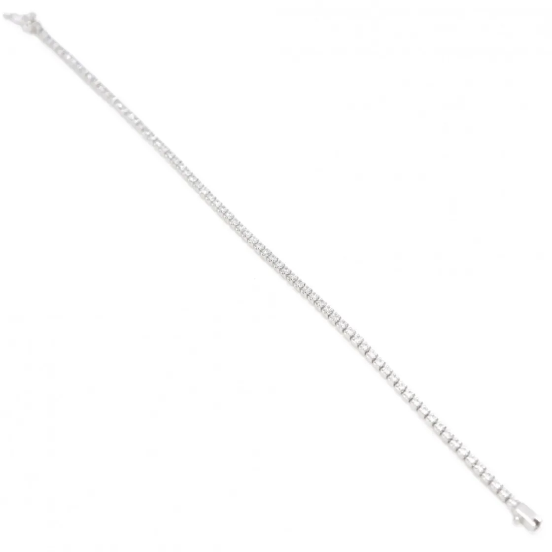 Pulsera Riviere | LINEARGENT Pulsera riviere de plata circonitas con garras
