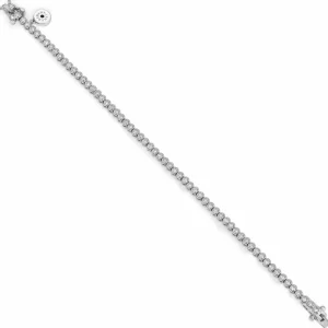 Pulsera Riviere | LINEARGENT Pulsera riviere de plata motivo circular de circonita blanca