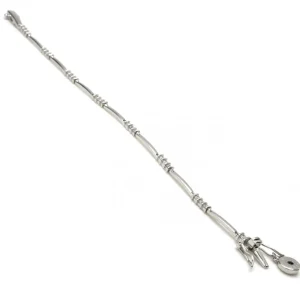 Pulseras Brillantes | Pulseras Finas | LINEARGENT Pulseras brillantes de plata cenefa de circonita