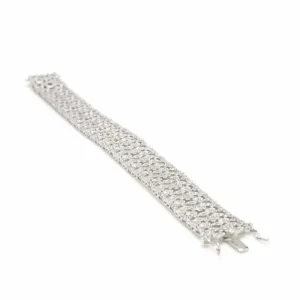 Pulseras Brillantes | LINEARGENT Pulseras brillantes diseño grueso con circonitas