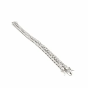 Pulseras Brillantes | LINEARGENT Pulseras brillantes estilo riviere con circonitas
