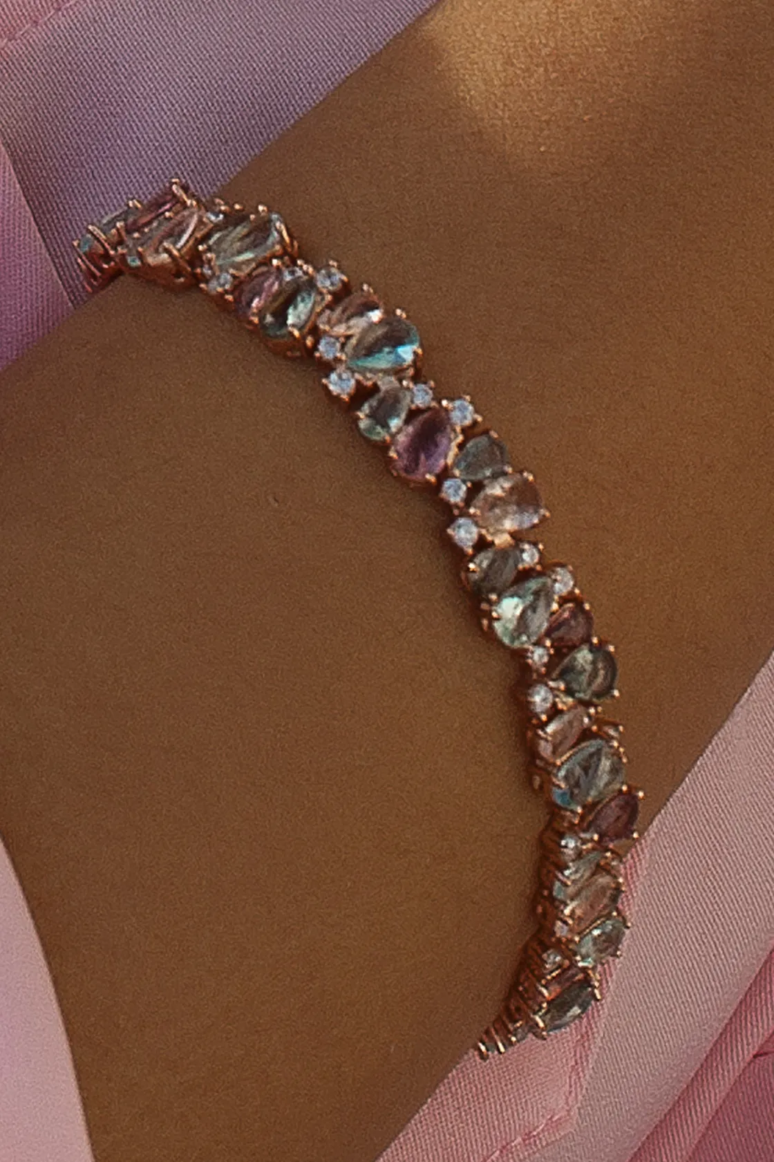 Pulseras Con Piedras | LINEARGENT Pulseras con piedras de colores en tonos cálidos
