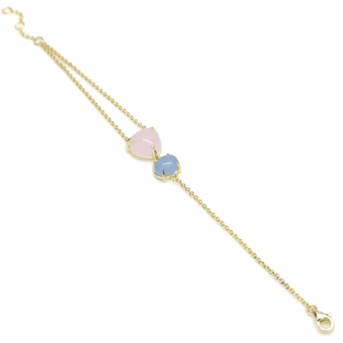 Pulseras Con Piedras | LINEARGENT Pulseras con piedras de plata diseño bubble bañado en oro