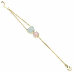Pulseras Con Piedras | LINEARGENT Pulseras con piedras de plata diseño bubble tonos pastel