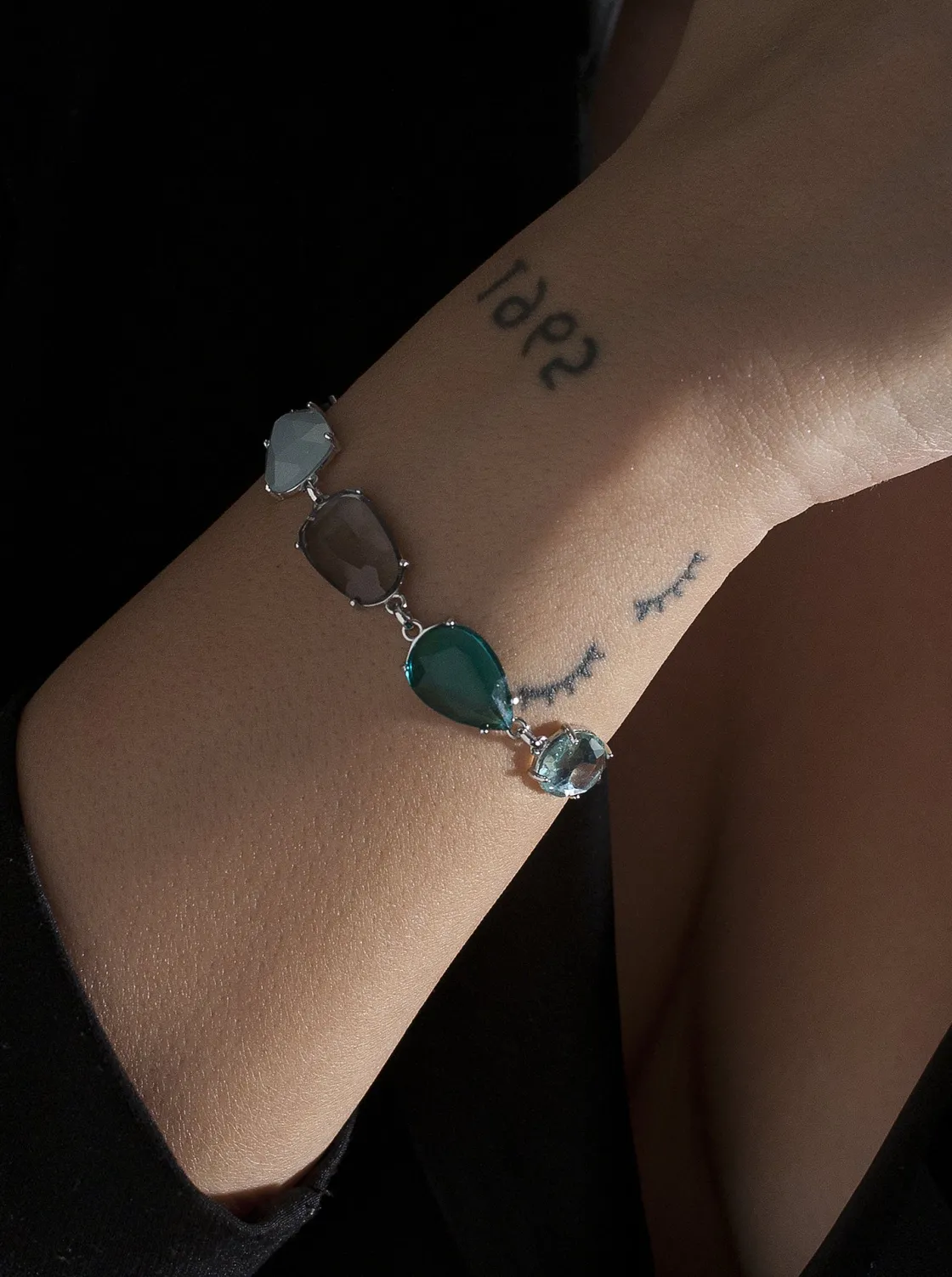 Pulseras Con Piedras | LINEARGENT Pulseras con piedras de plata en tonos azules