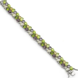 Pulseras Con Piedras | LINEARGENT Pulseras con piedras diseño mosaico en tonos verdes