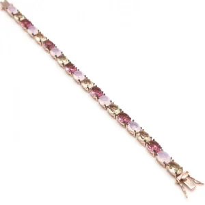 Pulseras Con Piedras | Pulsera Riviere | LINEARGENT Pulseras con piedras en tonos brillantes estilo riviere