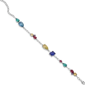Pulseras Con Piedras | LINEARGENT Pulseras con piedras multi forma dispuestas aleatoriamente