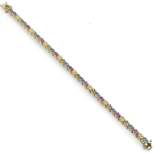 Pulseras Con Piedras | LINEARGENT Pulseras con piedras multicolores y brillantes