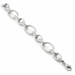 Pulsera Eslabones Plata | LINEARGENT Pulseras eslabones plata diseño en dos tamaños