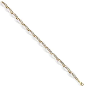 Pulseras Finas | LINEARGENT Pulseras esmalte en plata diseño concha blanco