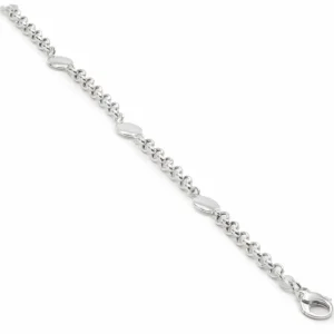 Pulseras Finas | LINEARGENT Pulseras fina de plata lisa diseño círculos pequeños