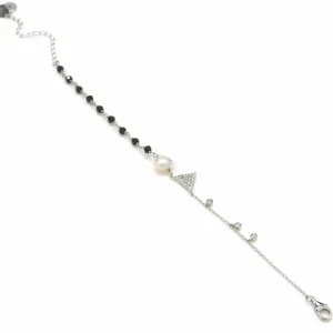Pulseras Con Colgantes | Pulseras Finas | LINEARGENT Pulseras finas de plata con motivo triangular y circonitas