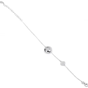 Pulseras Finas | LINEARGENT Pulseras finas de plata con silueta triangular y circonitas
