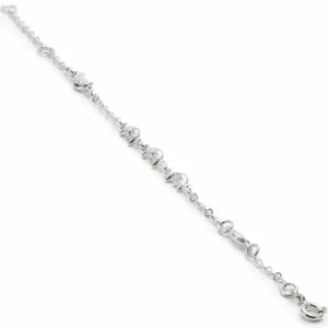 Pulseras Finas | LINEARGENT Pulseras finas de plata diseño lunas con volumen