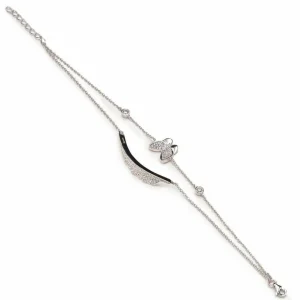 Pulseras Finas | LINEARGENT Pulseras finas de plata doble con charms y circonitas