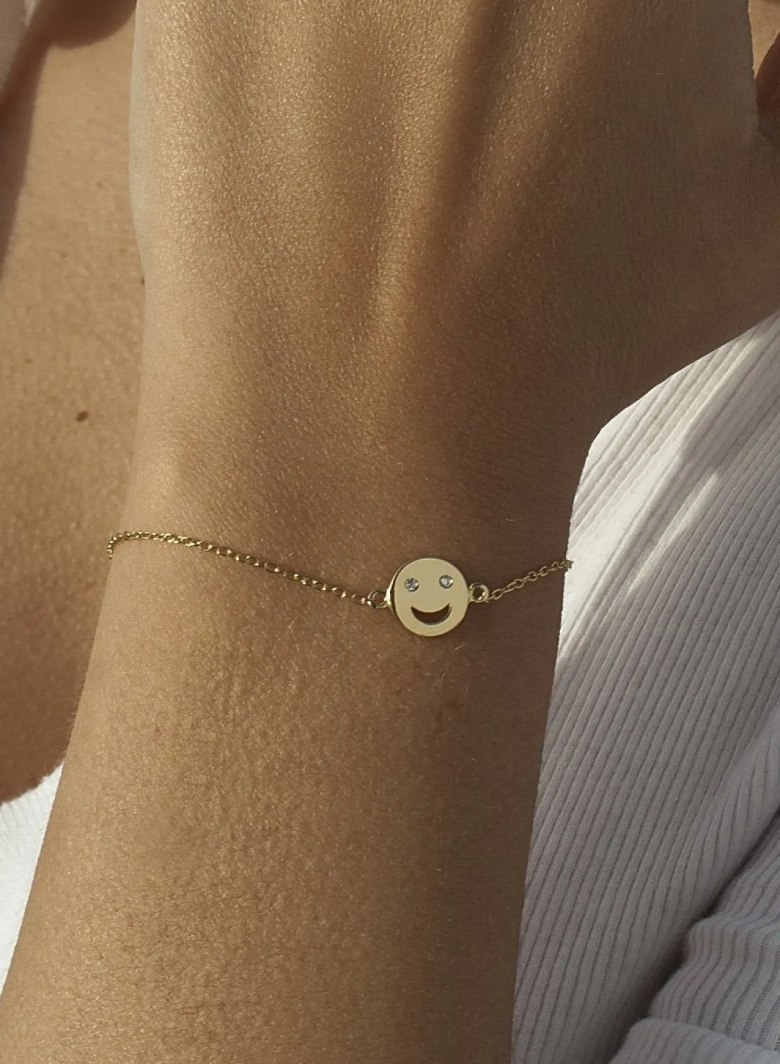 Pulseras Finas | LINEARGENT Pulseras finas de plata lisa diseño smile